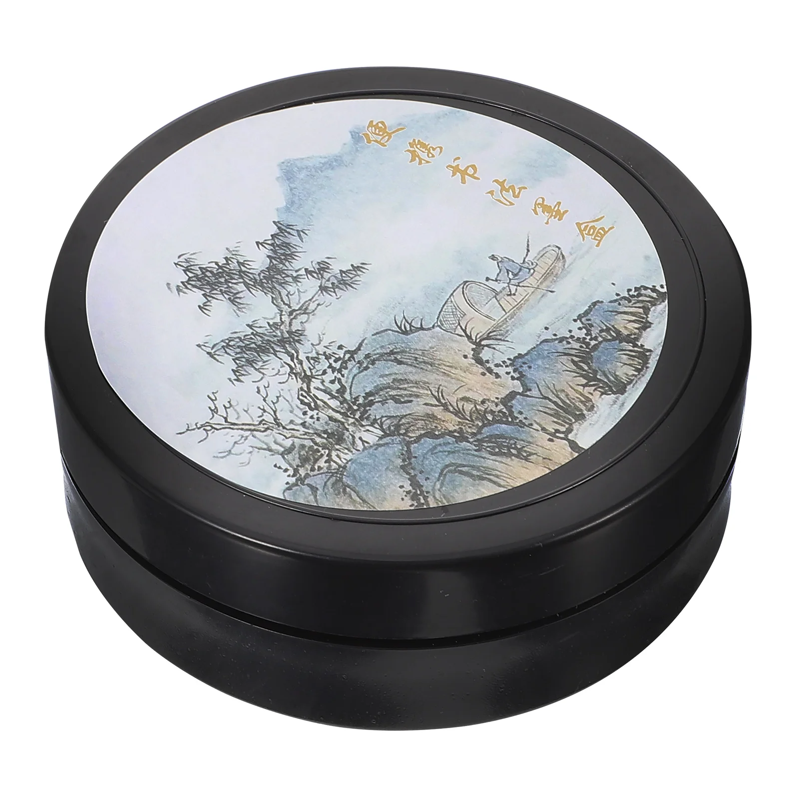 

Plastic Inkstone for Writing Painting Calligraphy Palette Lidded Preserve Grinding Chinese Inkslab Lightweight Portable Smooth