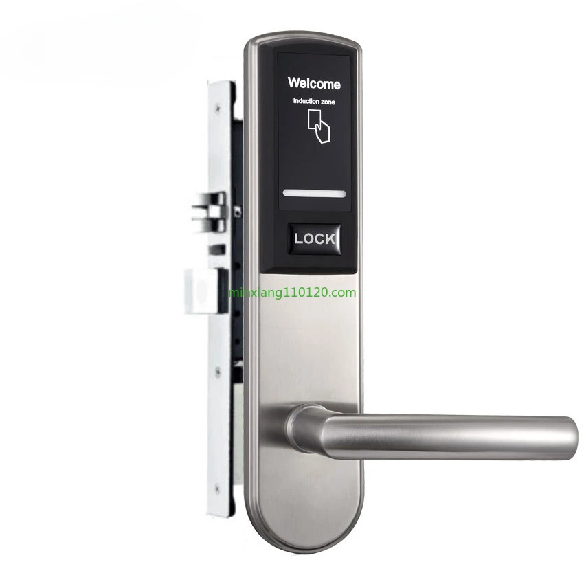 

Stainless steel hotel magnetic lock hotel card swipe induction smart door lock apartment homestay IC card electronic door lock