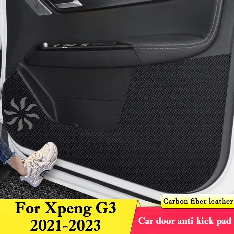 

For Xpeng G3 2021 - 2023 Car Door Anti Kick Pad Glove Box Protection Sticker Mats Scratch Resistant Film Interior Accessories
