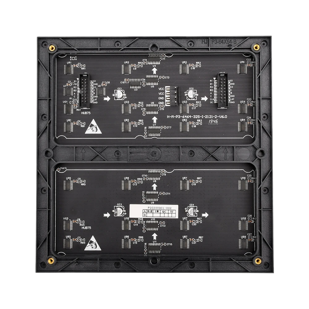 P3 HD Indoor Full Color SMD RGB LED Video Sign, Módulo de Display LED Matriz, 64x64 Pixels, Alta Resolução, Digitalização 1/32, Hub75, 192x192mm