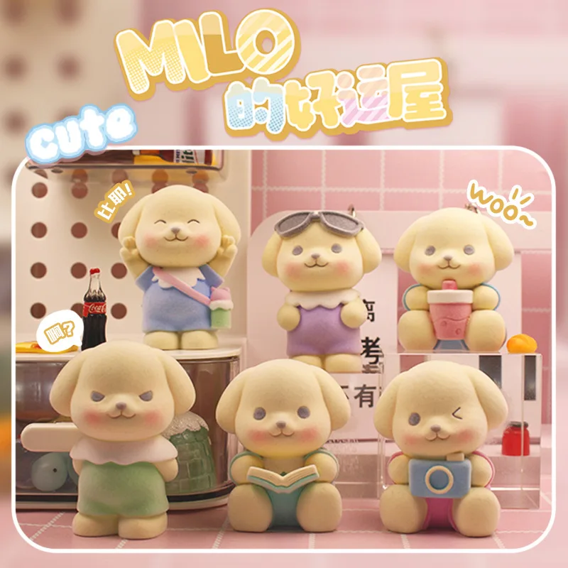 

New Milo'S Good Luck House Blind Box Creative Cute Pet Resin Ornament Surprise Box Children'S Toys Gift Trendy Figurines
