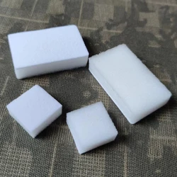 Esponja blanca para joyero de diamantes, 20 piezas de terciopelo, soporte para gemas, relleno de esponja suave, paquete de joyerรญa, caja de 3x3cm, 6x4cm