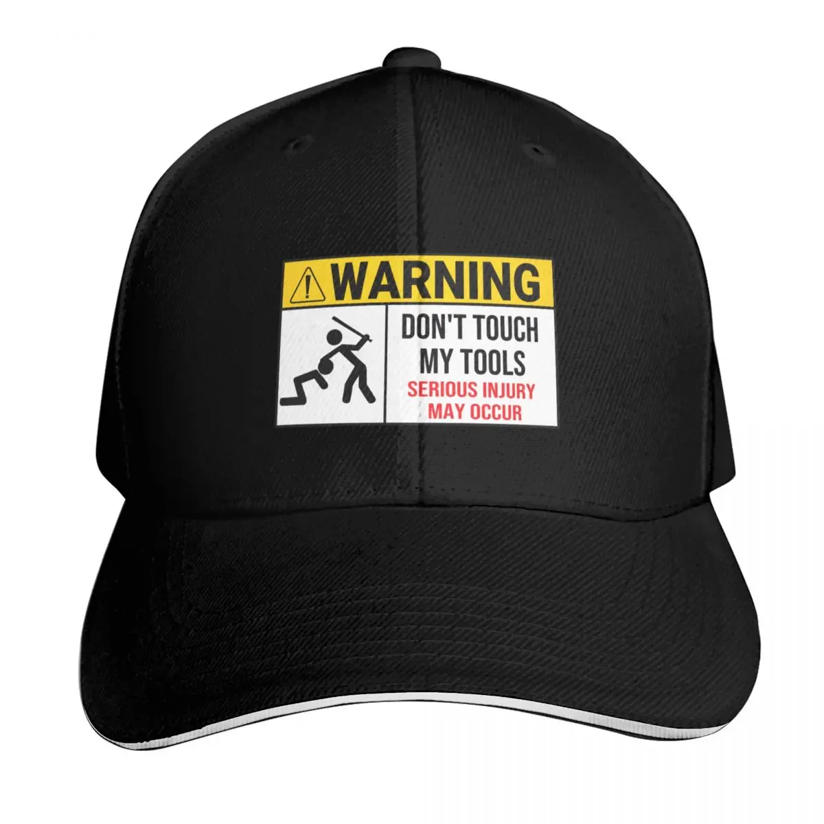 Funny Mechanic Warning sign - Don't Touch My tools Baseball Cap Men Women Casual Summer Sport Sun Cap