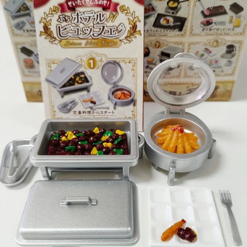 Re-Ment Miniature Food Playset Blind Box Hotel Deluxe Buffet Cucina Giapponese Decorazione da Tavolo Ornamenti da Collezione