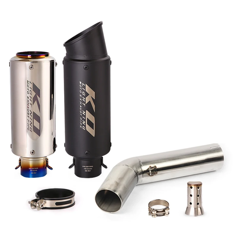 

Motorcycle Exhaust Escape System Mid Link Pipe Stainless Steel Muffler With DB Killer Slip On For Suzuki GSXR 600 750 2006-2007