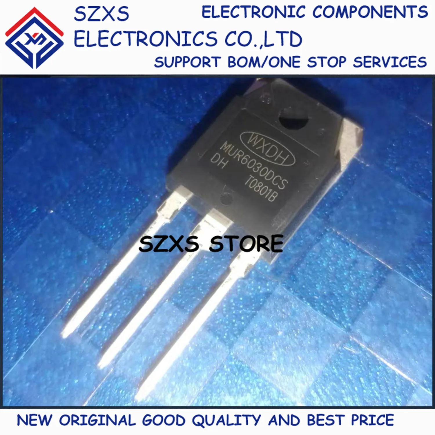 

New Original 10Pcs MUR6030DCS MUR6030DCT TO-3P 300V 60A Fast Recovery Diode In Stock Electronic Components Good Quality
