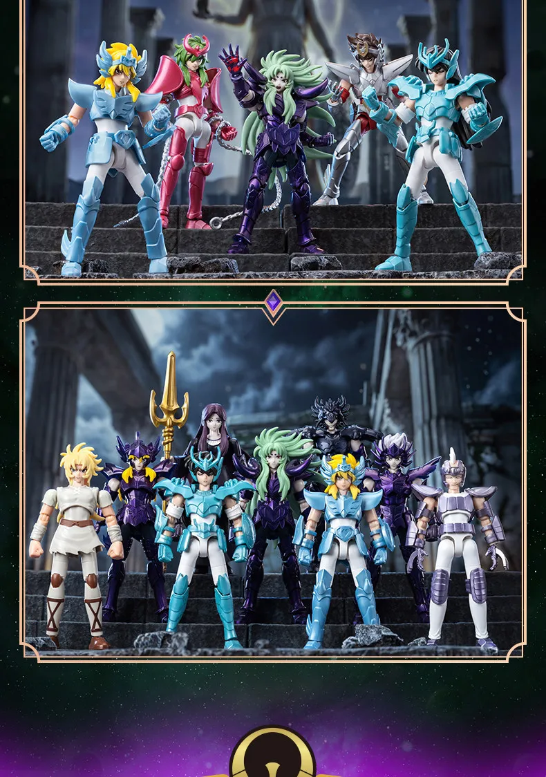 BLOKEES Gold Saints Stars Serie Wave1-5 9PCS Aries Shion (Surplice) Saint Seiya Actionfigur Anime Sammlermodell Geschenk – Detail 9
