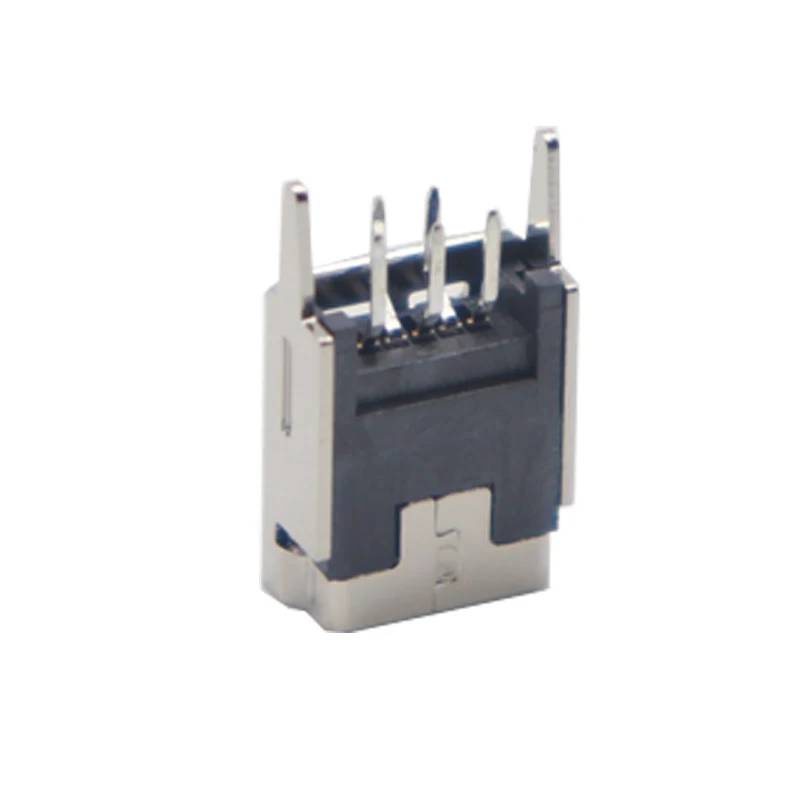 【30-10PCS】MINI USB socket vertical straight pin mini charging interface 5P direct plug five pin plug board 180 degrees
