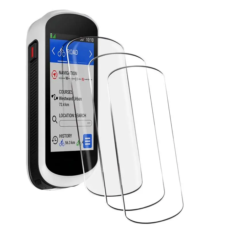 3 pezzi per Garmin Edge Explore 2 HD Clear Ultra Slim 0.3mm pellicola proteggi schermo Premium in vetro temperato resistente antigraffio 9H