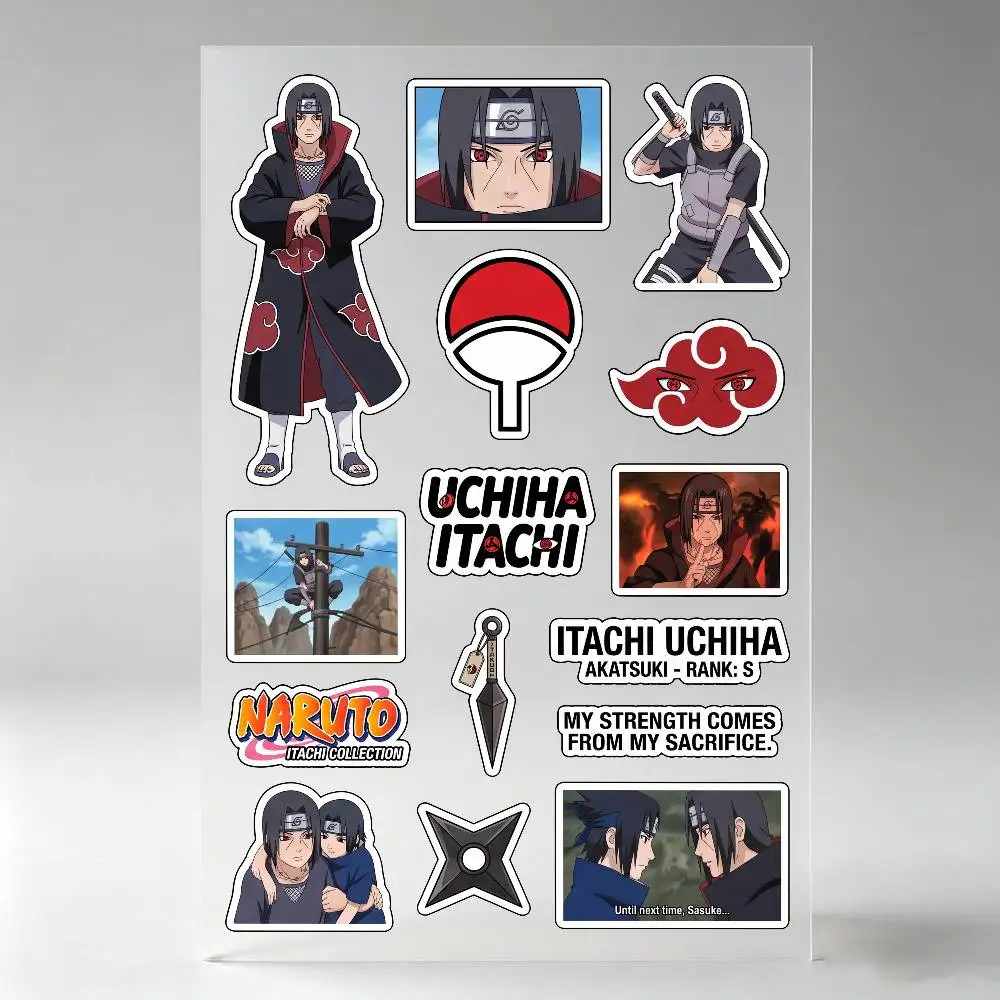 Uchiha Itachi Anime Character Stickers Auto Body Bumper Windows Motorcycle Laptop Walls Vinyl Decal Car Tuning Accessories