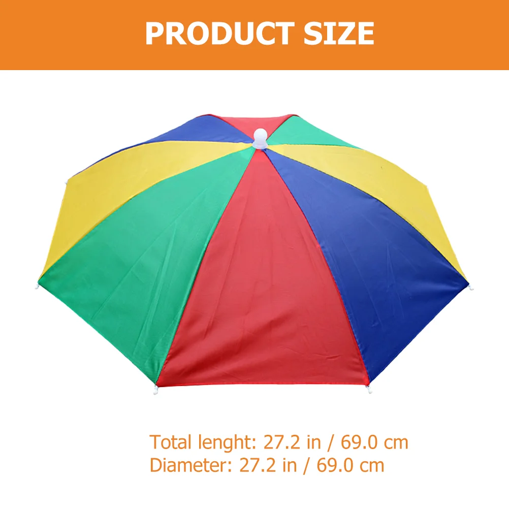 Casquette parapluie portable montée pour adultes, casque de pêche, mains libres pour la randonnée, chapeau pour enfants