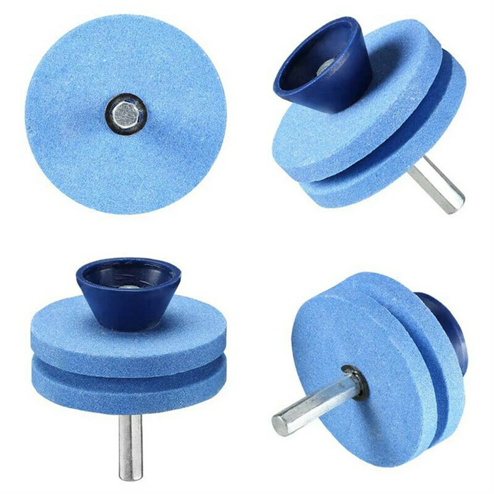 Portable Lawn Mower Sharpener Easy Install Hand Drill Attachment High Quality Grindstone for Effective Sharpening