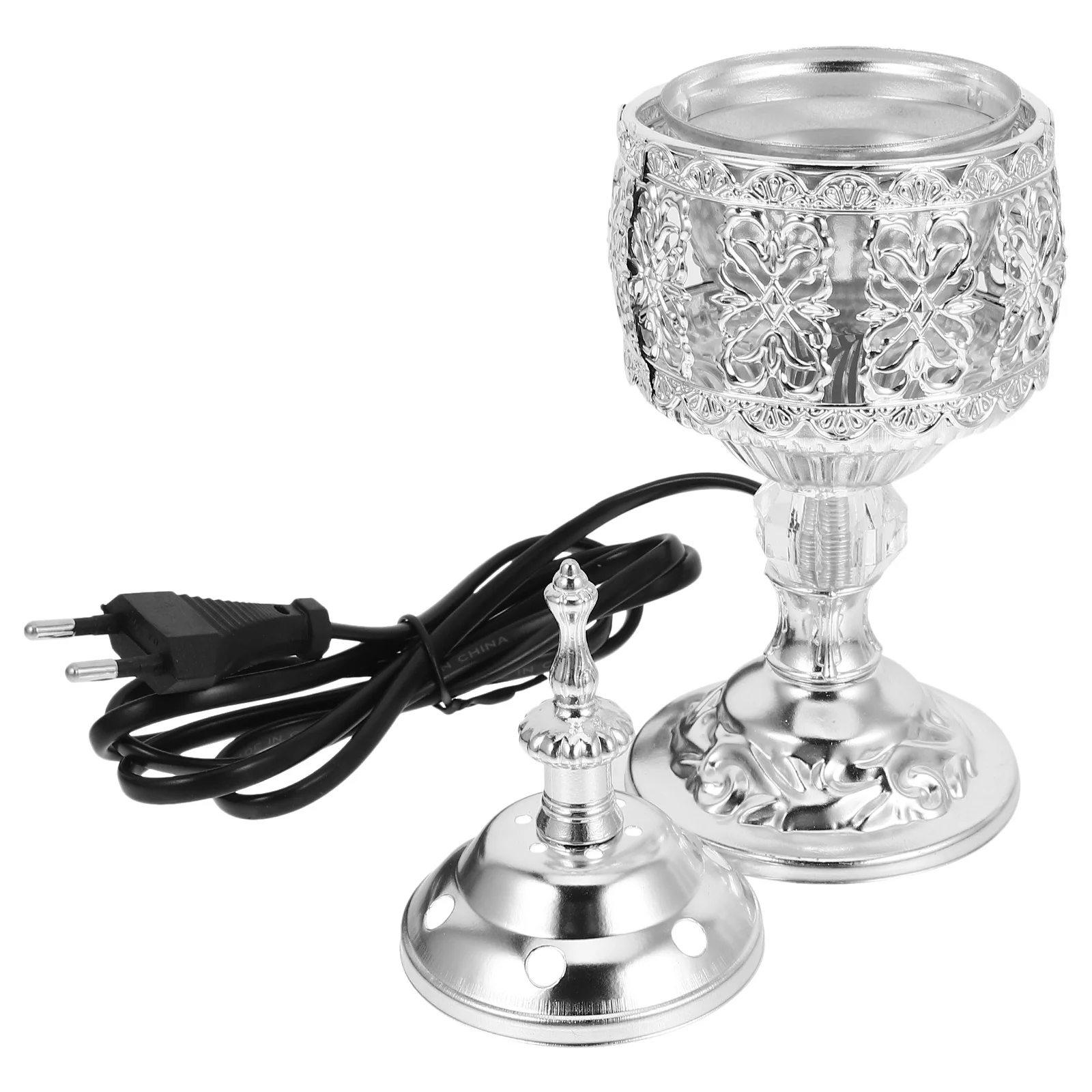 

Aroma Incense Burner Middle Eastern Style Silver Handcrafted Censer For Home Temple Festival Decoration Retro Metal Desktop