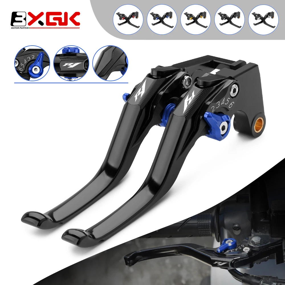 

For Yamaha YZF R1 2004-2008 2007 2006 2005 Short Brake Lever Motorcycle YZF R1 CNC Aluminium Adjustable Brake Clutch Lever Set