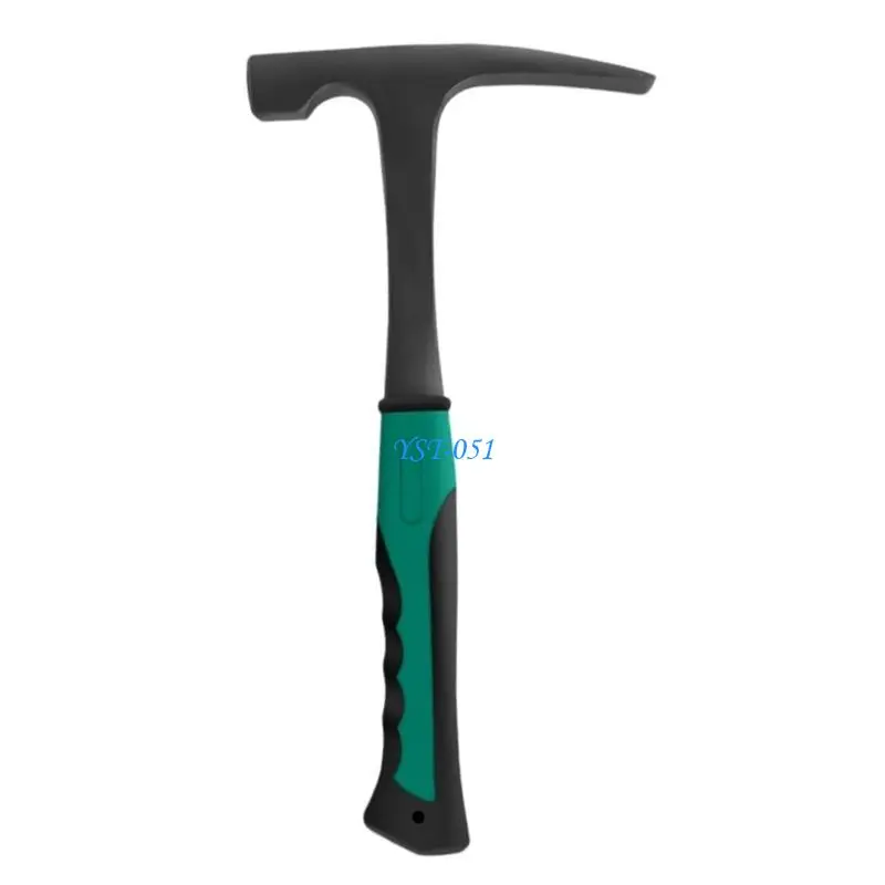 

E15A Professional Geological Brick Hammer With Fiberglass Handle And Nonslip Rubber Grip for Chipping And Fossils