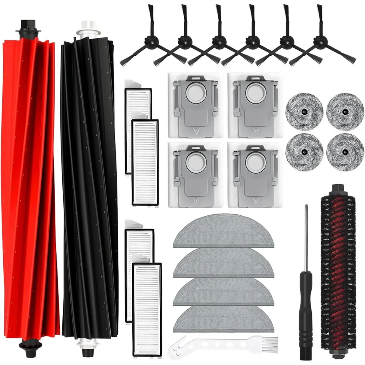 [UPUP]Accessories for Roborock S8 MaxV Ultra/S8 Max Ultra,Main Brushes, Side Brushes, Filters, Wipes, Dust Bags