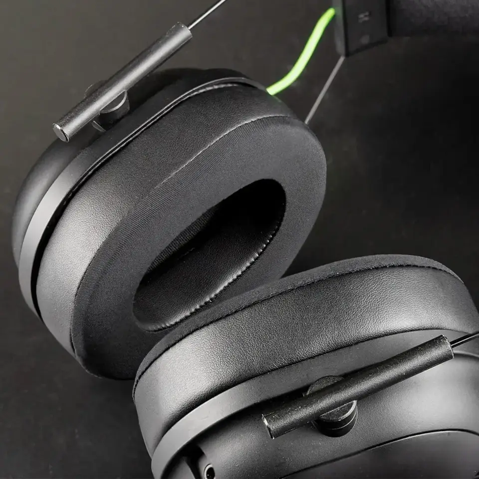 وسادات أذن Razer BlackShark V1 V2X V2SE PRO استبدال سماعات رأس ألعاب أغطية قماش شبكي ذاكرة إسفنج - 2