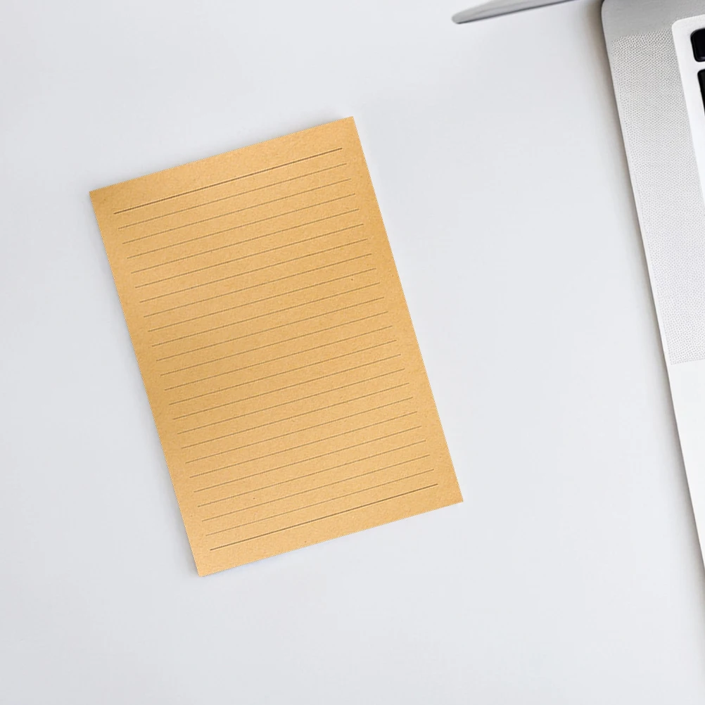 

50Pcs Vintage Kraft Writing Letter Paper Retro Design for Letters Calligraphy Sketching Invitations Creative Projects