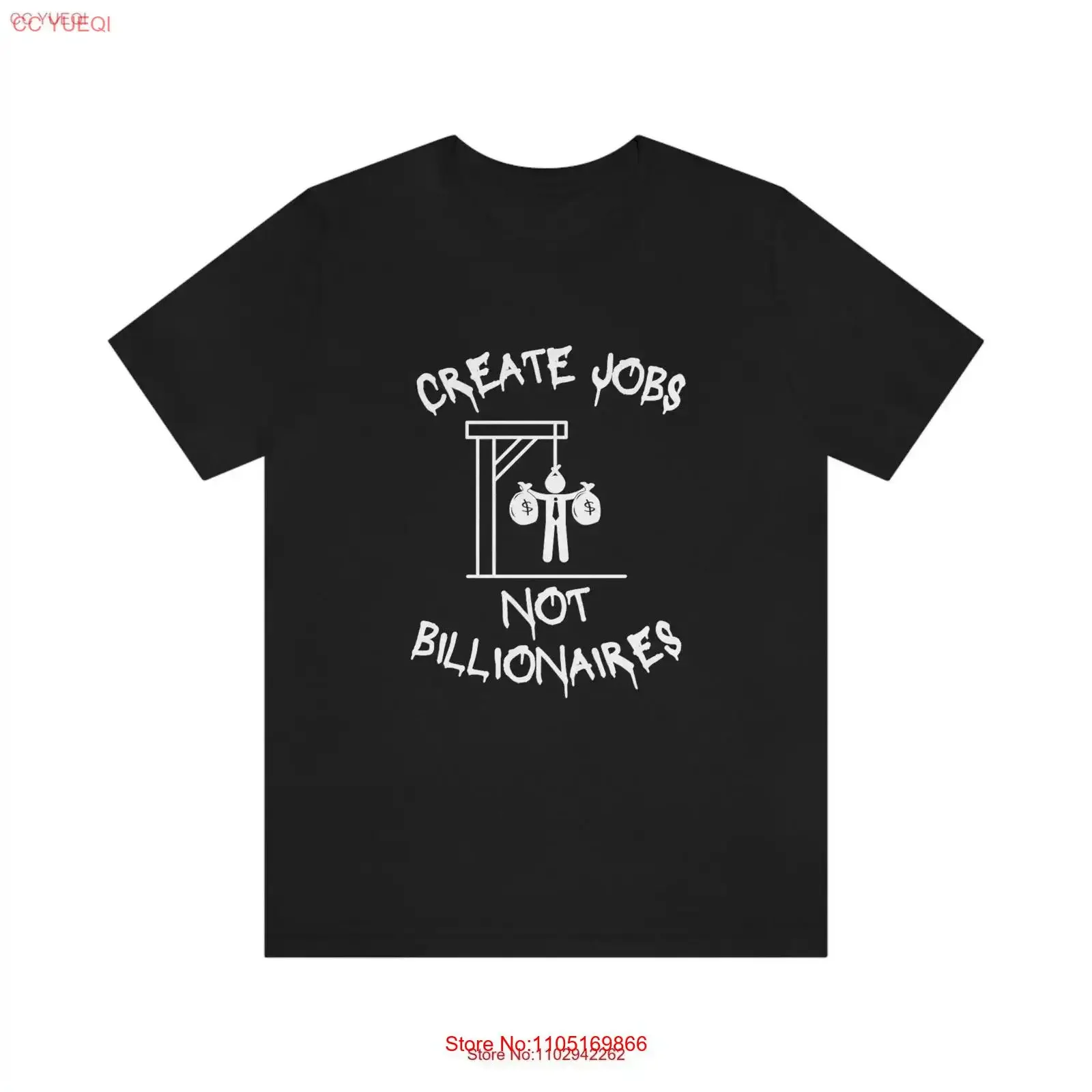 Create Jobs Not Billionaires T Shirt Three Colors Black White Grey vintage Washed Stylish streetwear Top For Everyday Wear