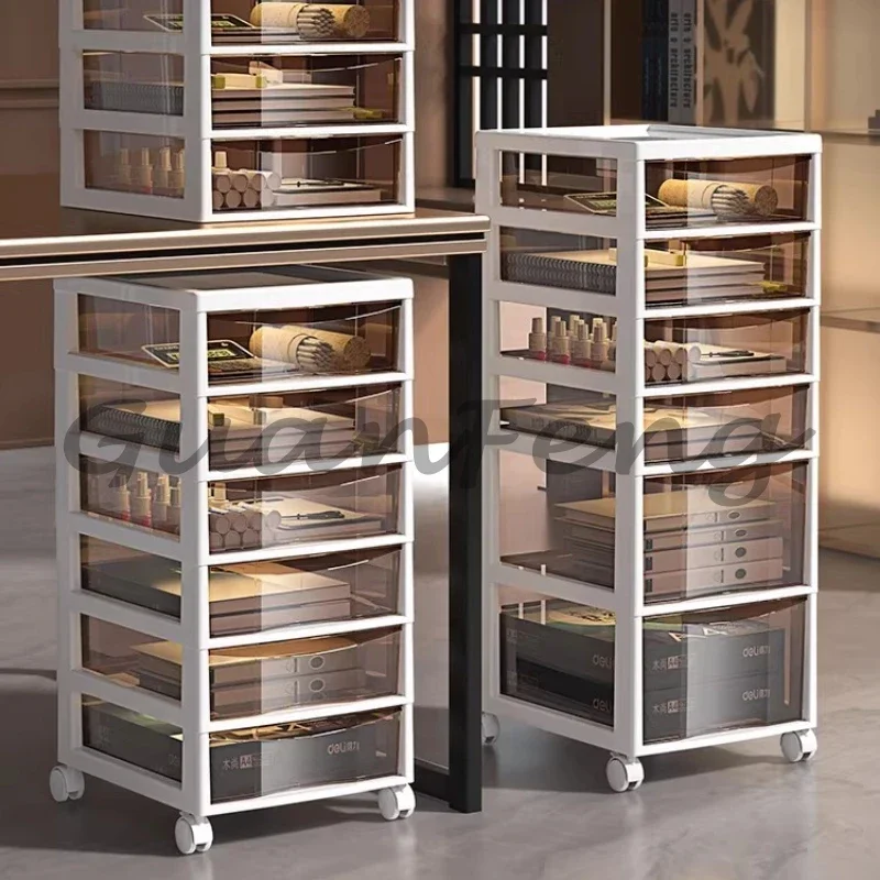Under Desk Mobile Drawer Storage Cabinet, Space Saving CPU Holder & Printer Stand for Home Office Desk Storage