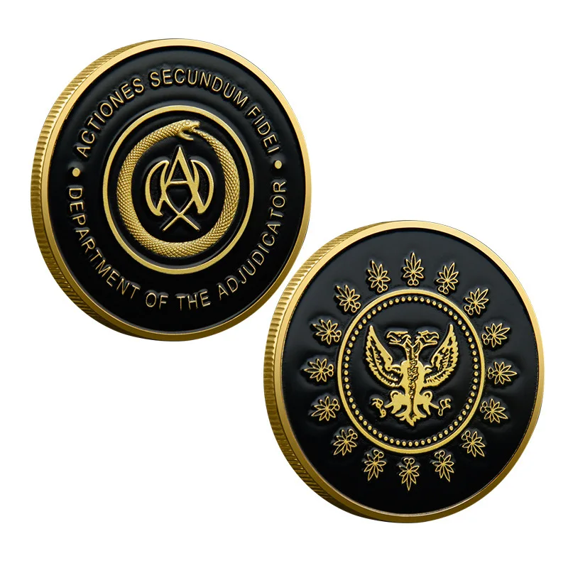 Lofytain Movie John Wick Hotel Souvenir Coin Adjudicator Coins Keanu Reeves Hotel Metal Cosplay Prop Collection Accessories view 4
