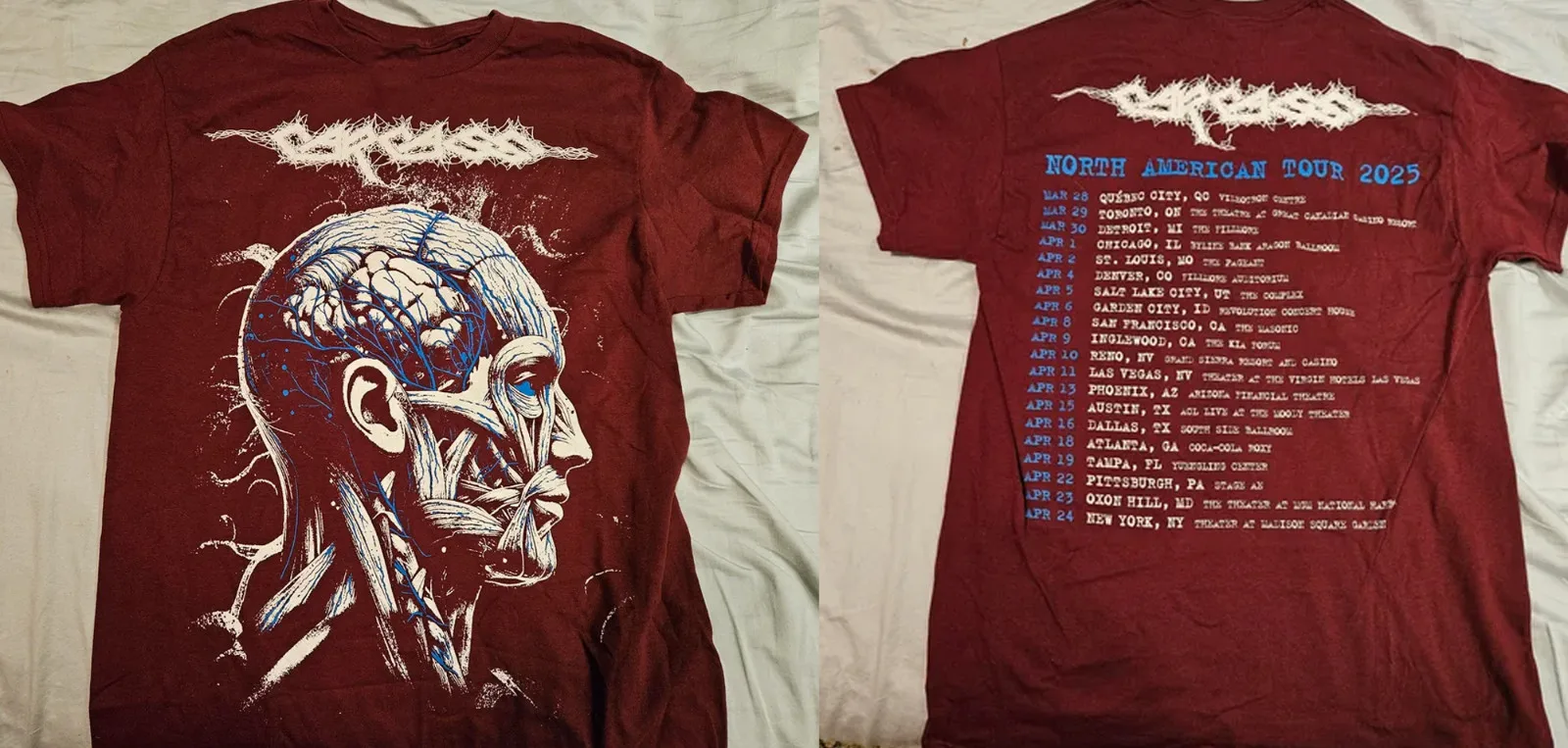 الذبيحة النادرة - جولة 2025 قميص أحمر بأكمام قصيرة جميع المقاسات AR1367 #1