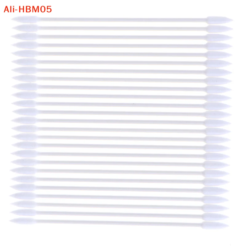 (HB05)25PCS Cotton Disposable Stick Cleaning Tool for Earphone Phone Charge Port