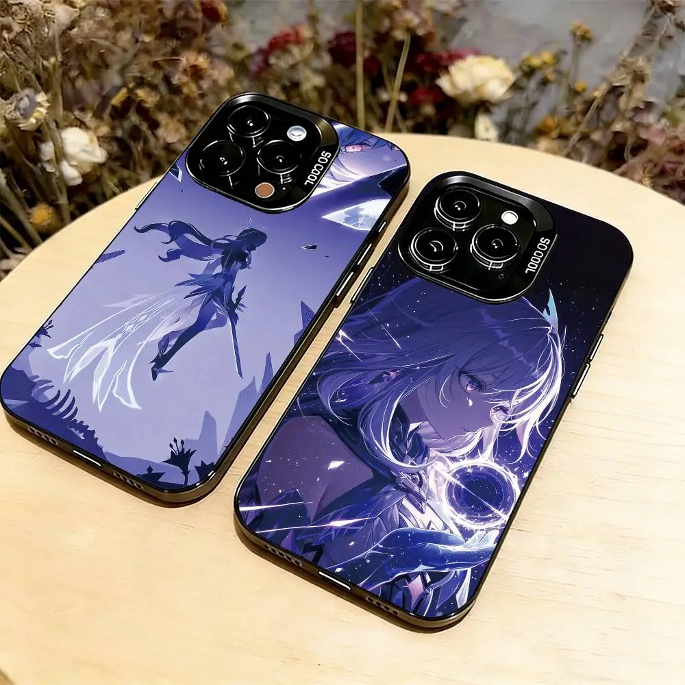 

Genshin impact S-Skirk Phone Case For iPhone 17,16,15,14,13,12,11 Plus,Pro Max,XS,Colorful Silver Phone case Funda Cover