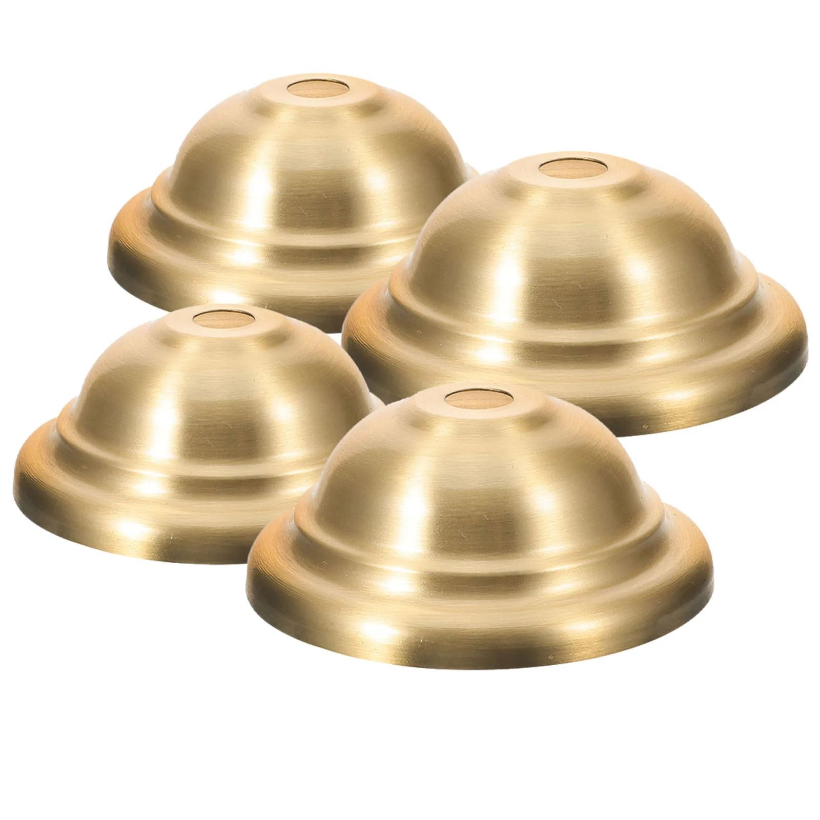 Cubiertas de dosel de techo de latón, Base de lámpara, placa de luz colgante para lámpara decorativa, accesorios de remate, 4 Uds.