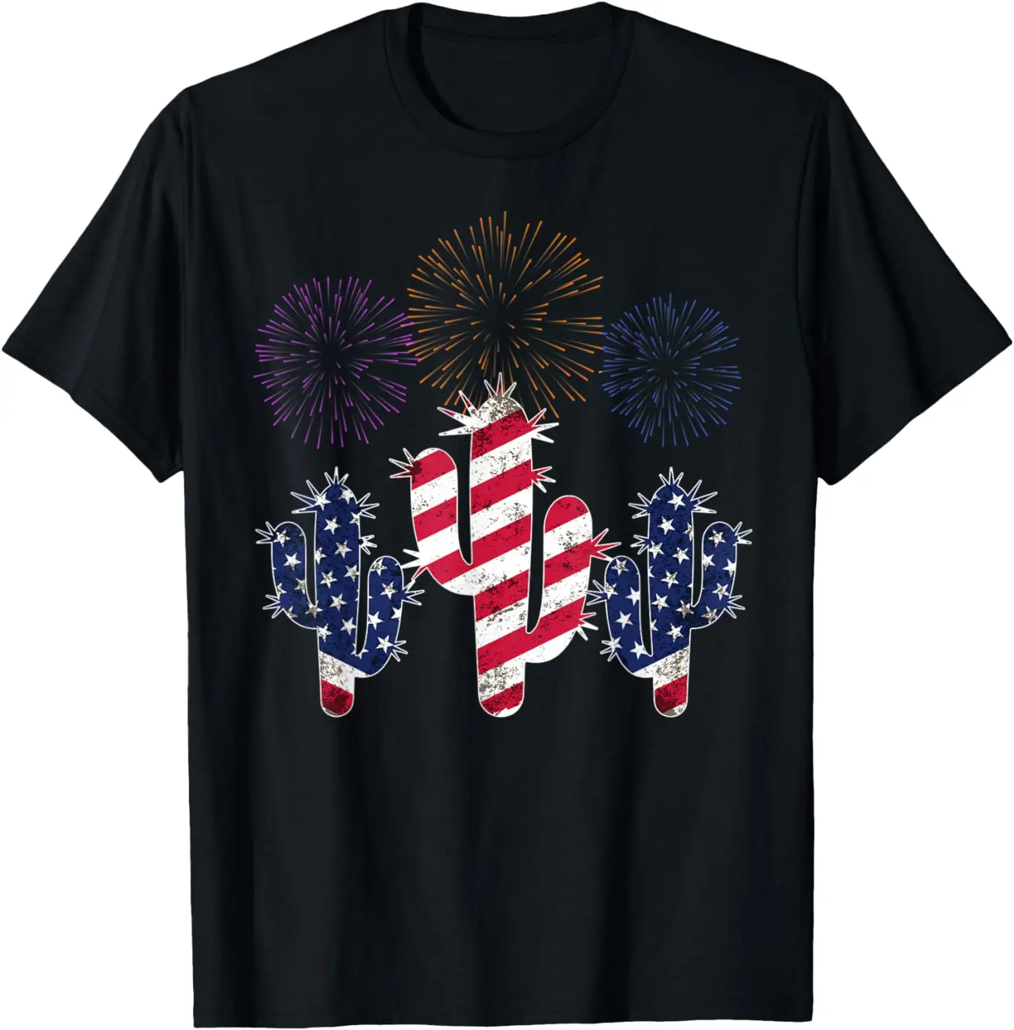 

Saguaro Cactus American Flag 4th of July Planters T-Shirt