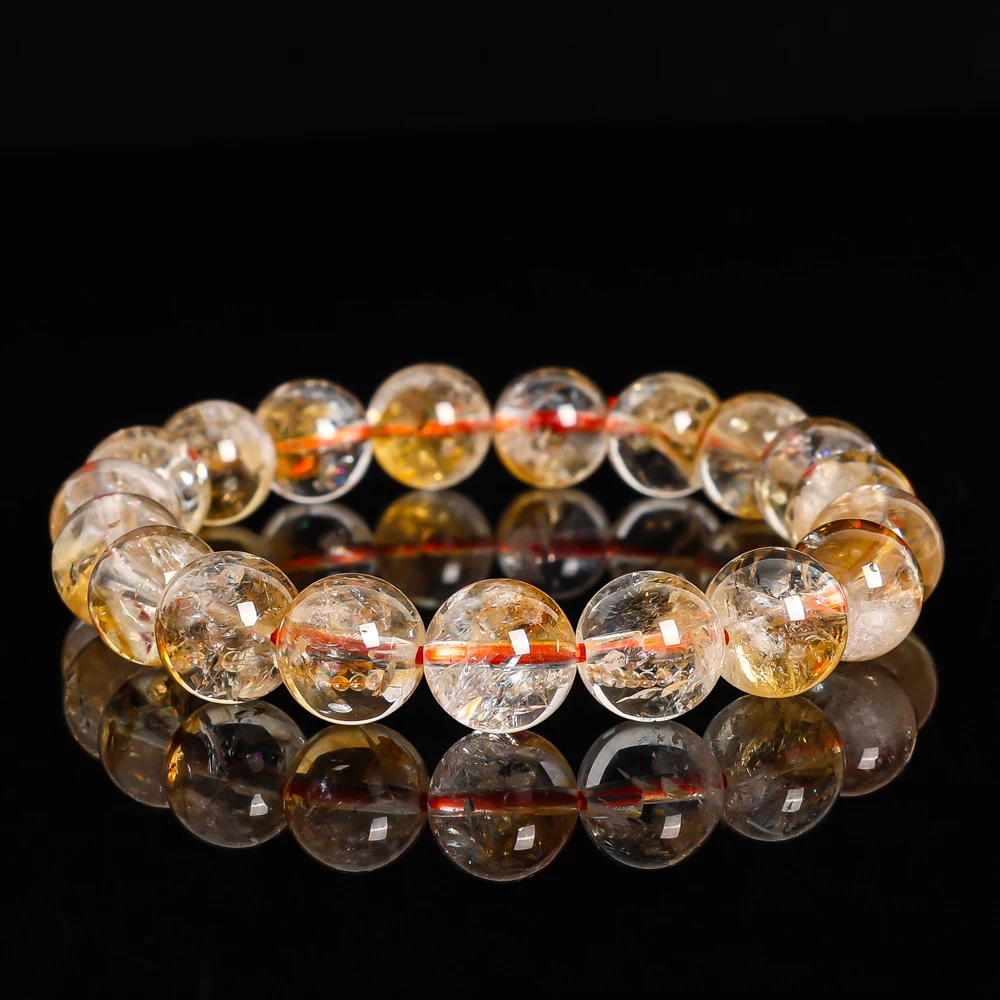 

Бусины из натурального цитрина 7/8/9/10 мм, круглые бусины из драгоценных камней для изготовления ювелирных изделий, желтый кварцевый кристалл для браслета «сделай сам», ожерелья