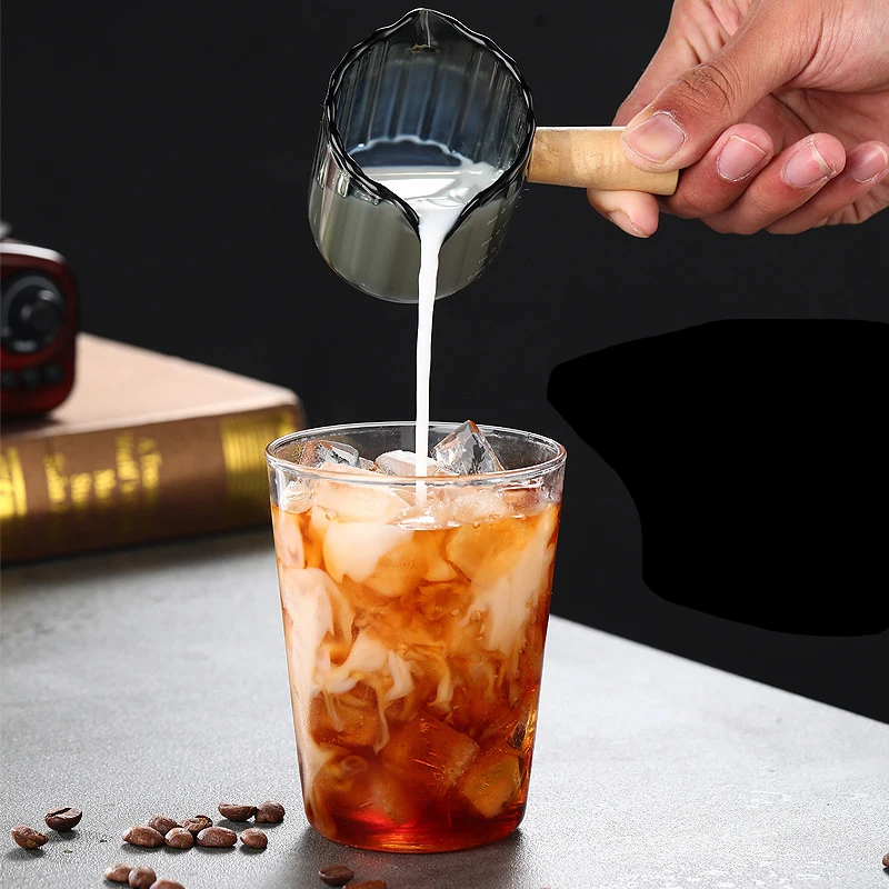 Coffee Extraction Cup Glass Single/Double Mouth Home With Engraved Measure High Temperature Resistance Italian Espresso Oz Cup