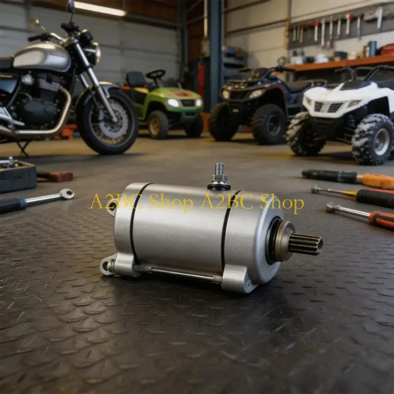A2BC High Performances Engine Starter Motor for Motorcycles ATVs Lawn Mowers Snowmobiles Cold Weather Resistant