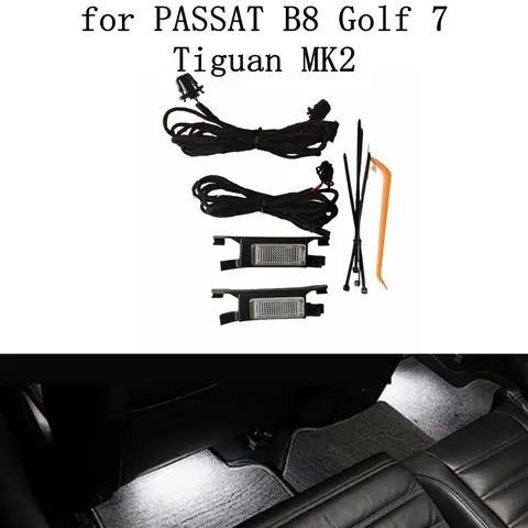 Автомобильный светодиодный светильник для ног, жгут проводов для VW PASSAT B8 CC Golf 7 MK7 7.5 Jetta Tiguan MK2 Seat Skoda 5GG 947409