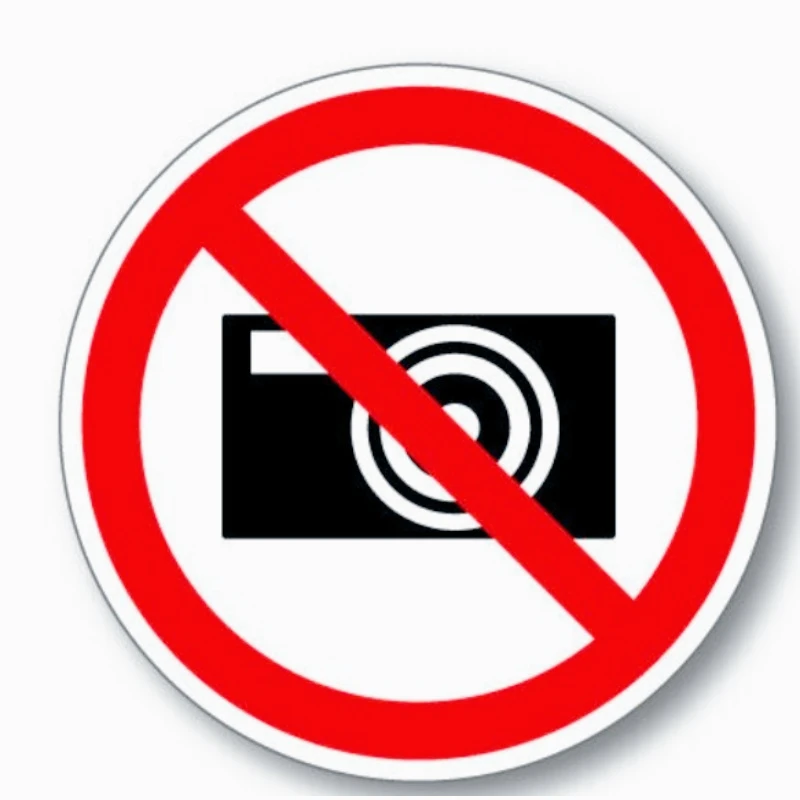 Car decoration stickers FOR No Photography camera sticker decal safety sticker  20CM PVCKK