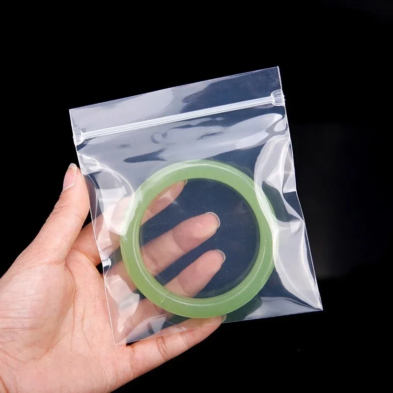 Thickening Plastic Transparent Zipper Bag Bracelet Necklace Storage Packing Bag Anti Oxidation Moisture-proof Self Sealing Bags