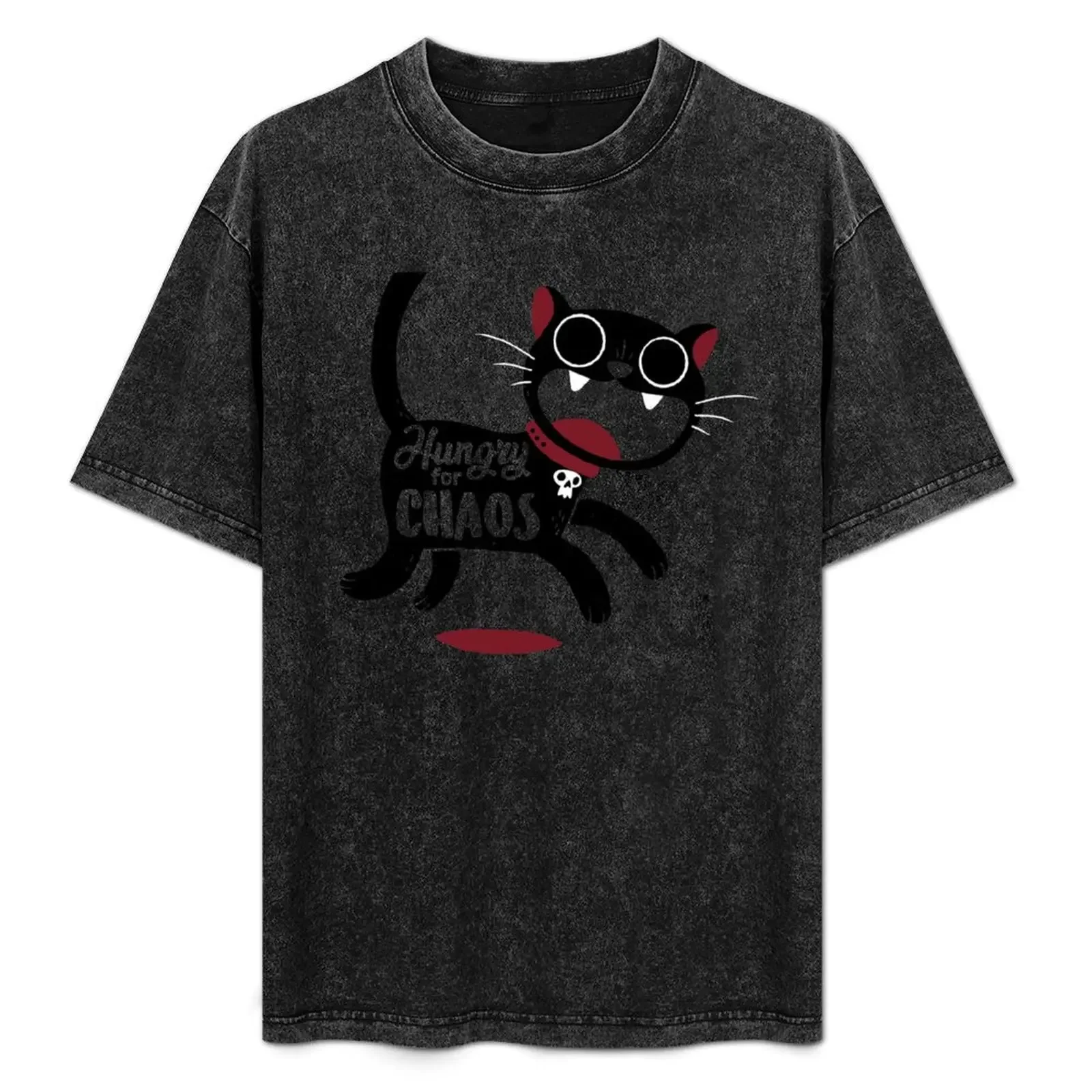 

Hungry For Chaos T-Shirt Everyday Wear Basic Short Sleeve Top