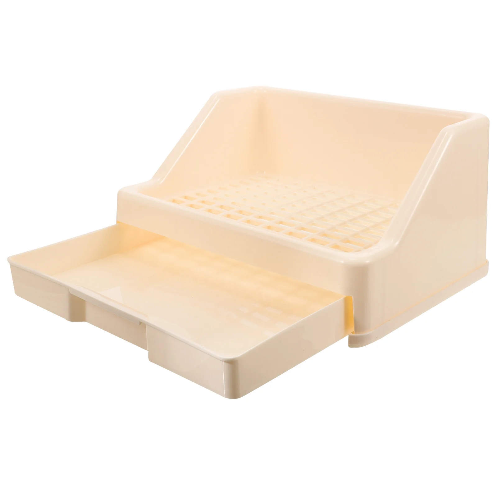 

Anti-Spill Pet Toilet Removable Grid Splashproof Cage Litter Box For Rabbit Hamster Guinea Pig Bunny Training Potty