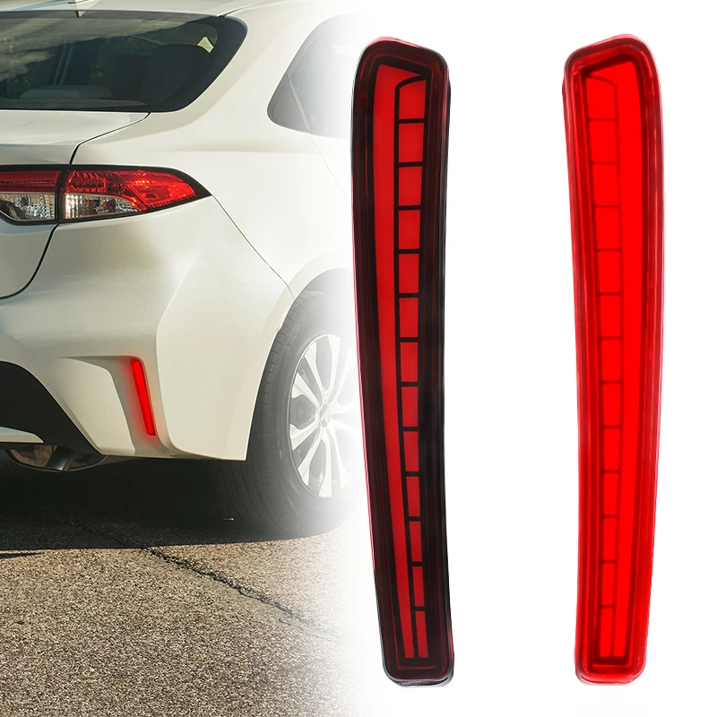 المصد الخلفي LED عاكس أضواء الفرامل الخلفية القيادة أضواء الضباب الديناميكي بدوره إشارة وقف مصباح لتويوتا كورولا سيدان 2020 2021