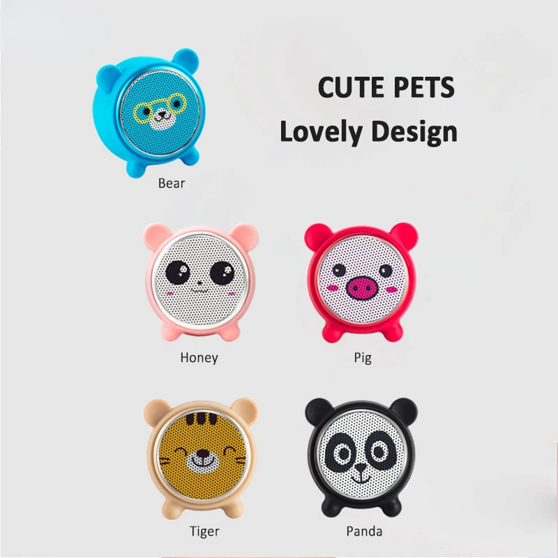 Wireless Bluetooth Animal Speaker Box HIFI Power Mini Speakers TWS Sound Speakers for Outdoor or Office home Panda Baby