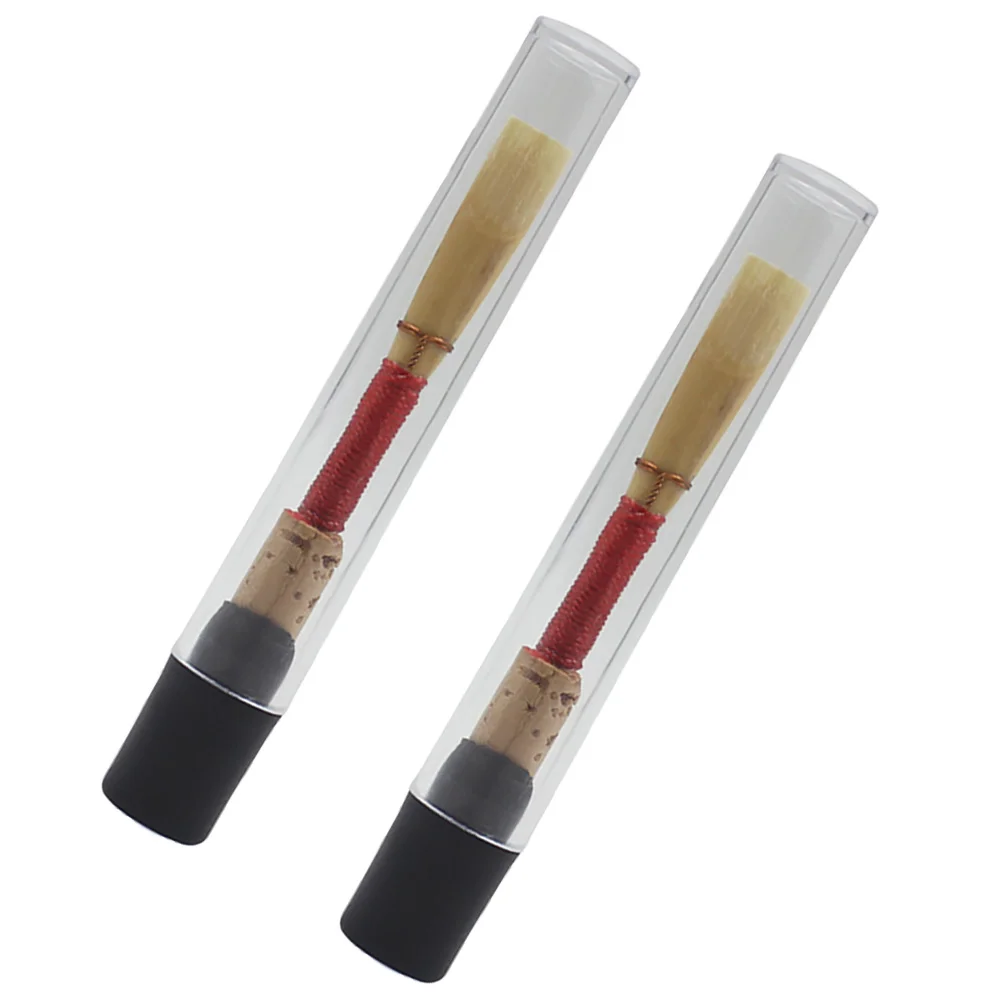 

2 Pcs Natural Oboe Mouthpieces Red Color Replacement for Beginner Musicians Wind Instrument Accessories