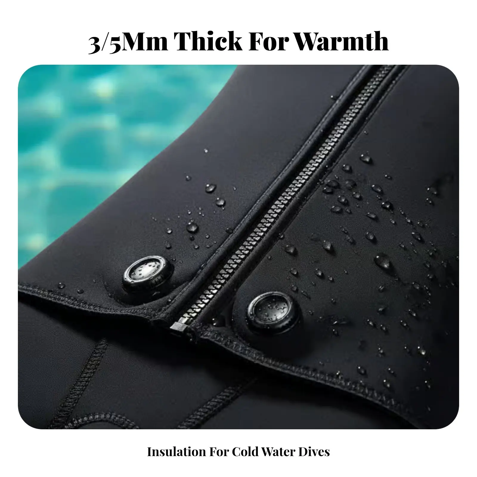 

Men's Split Wetsuit, Neoprene, Fastener, Professional Freediving, Spearfishing, Thermal Diving Suit