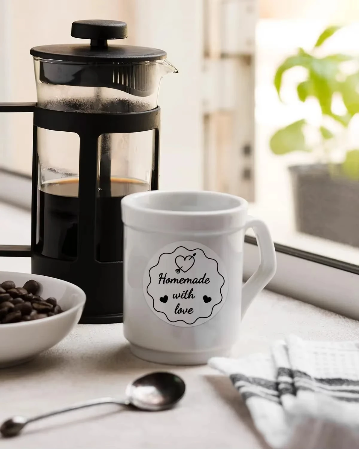 Thermal Color Coding Labels 2" - 600PCs Round Dot Stickers on Adhesive Roll