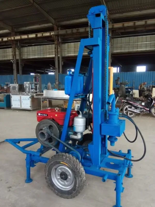 Water Well Drilling Rig / Water Well Drilling Machine 120m drilling rig+120m pipes+4*150mm drilling bits and others parts