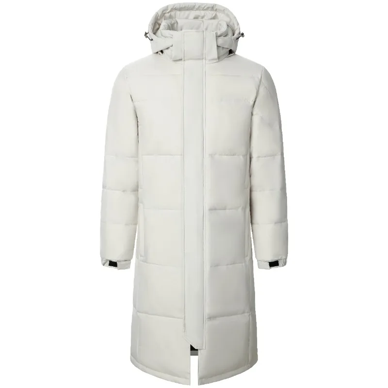 Neue Winter Männer Mit Kapuze Lange Puffer Jacken Ente Unten Mäntel Hohe Qualität Männlichen Casual Warme Parkas Paare Outdoor Winddicht Jacken