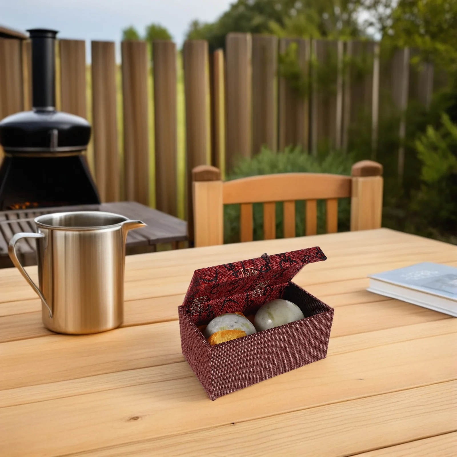 

Набор из 1 шт. натуральных мраморных шаров Баодин для тренировки рук, китайский массажер для снятия стресса, расслабления, медитации и оздоровления