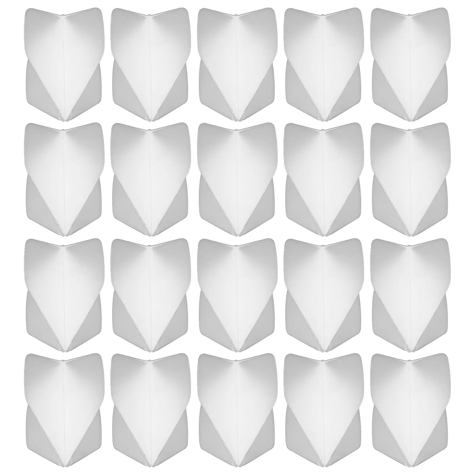 

30pcs Dart Flights Replacement For Steel Tip Shaft Compatible Plastic White Tail Wing Games Supplies Outdoor