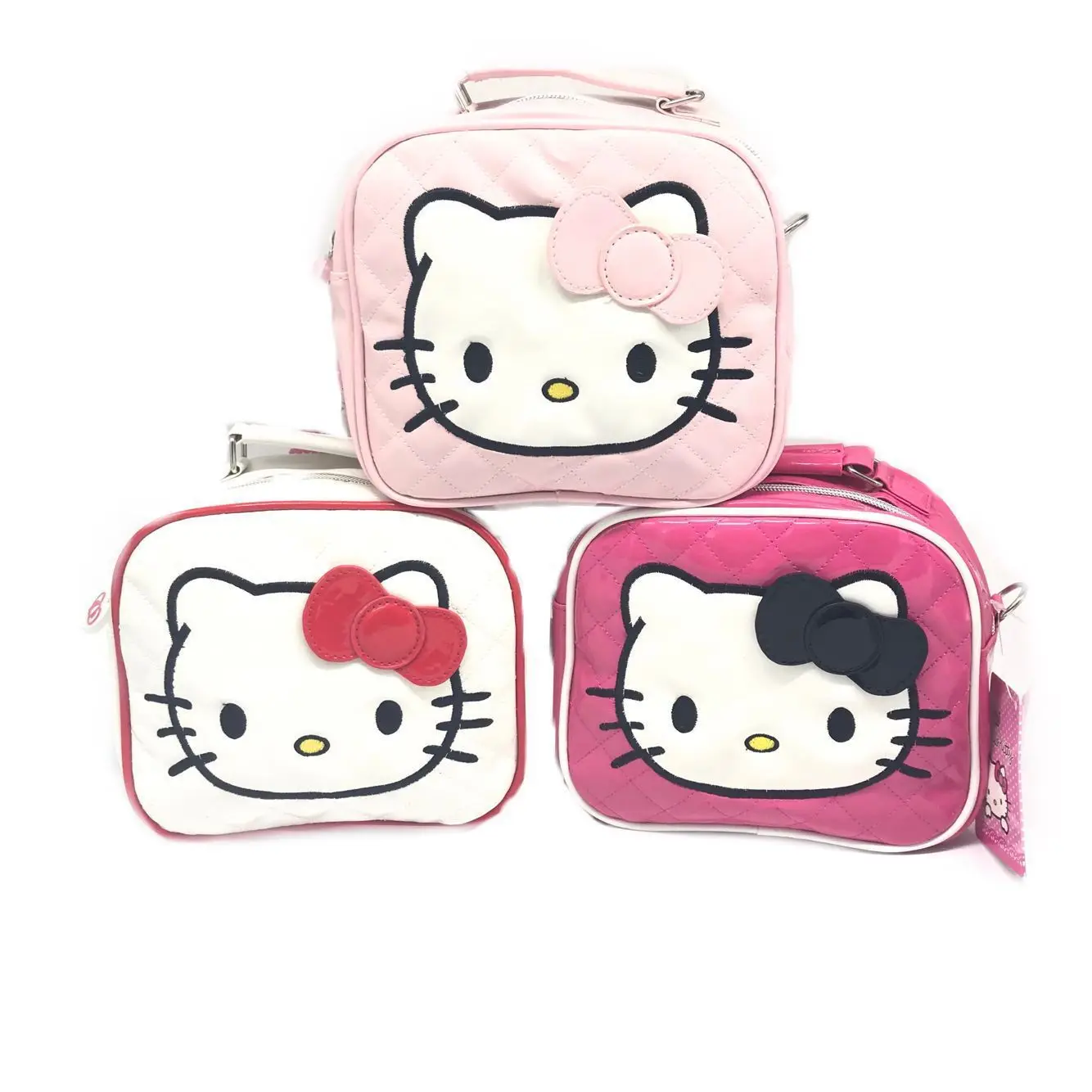 Cartoon Kids Bag Cute Hello Kitty Crossbody Bag For Girls Small Coin Purse Handbags PU Leather Shoulder Bag Children Mini Purse