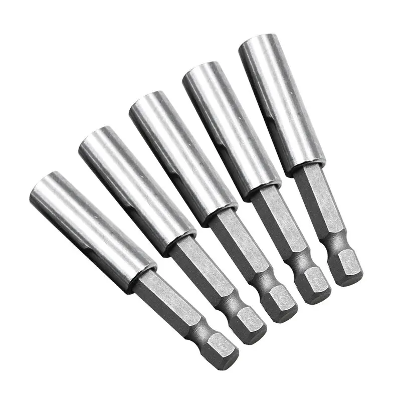 10pc 60mm Hex Shank Extended Connecting Rod 1/4 Quick Change Batch Head Joint Electric Tool Accessory Set