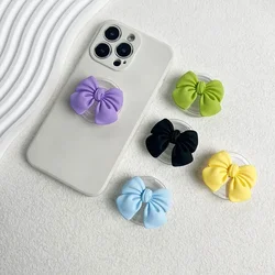 Korean Cute Colorful Bowknot Phone Holder Griptok Finger Ring Support For iPhone Samsung Cases Grip Tok Socket Bracket Girl Gift